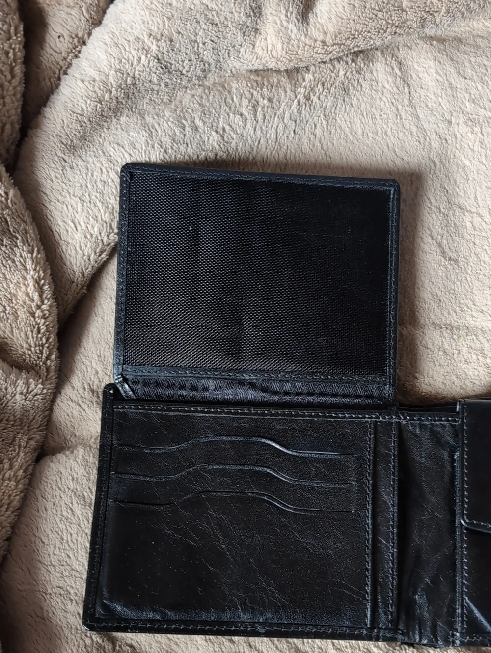 Valentino Black Leather Men's Card Holder Wallet